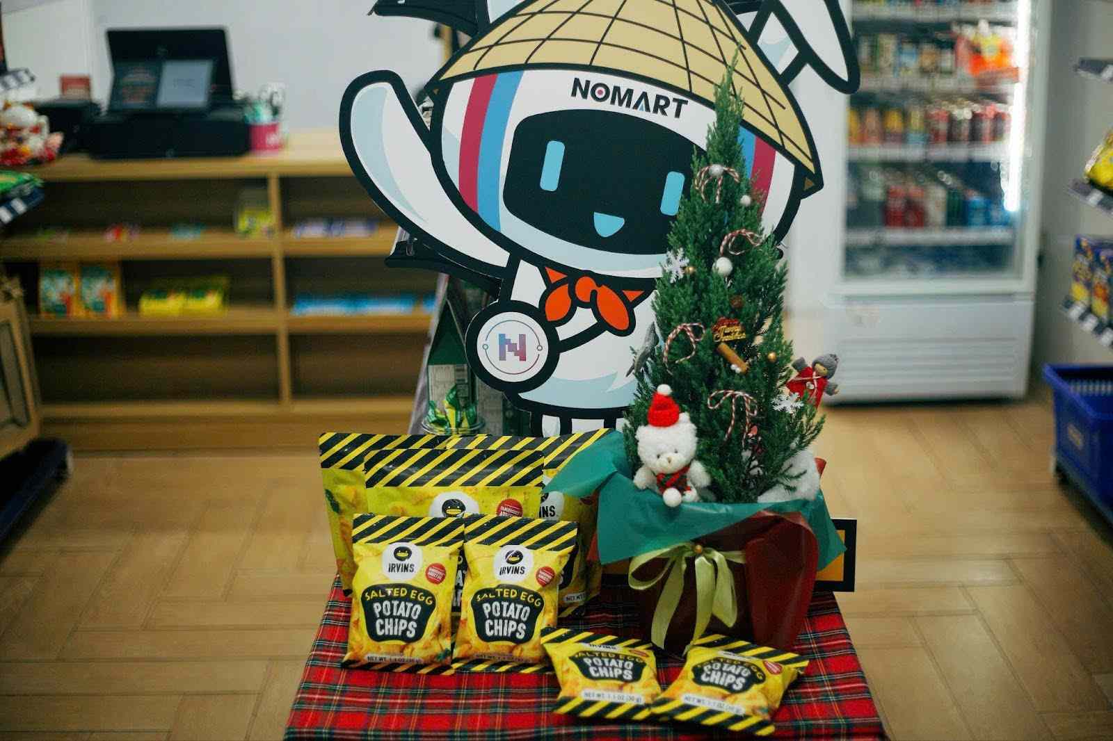 Cửa hàng NOMART với snack IRVINS