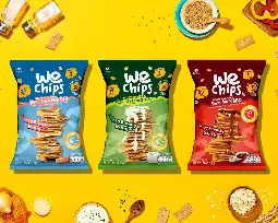 Bánh Snack Nguyên Cám WE Chips Vị Kem Chua & Hành Tây (Gói 28g) image