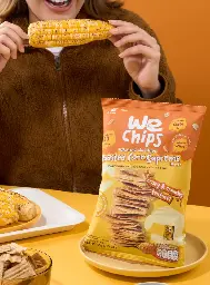 Bánh Snack Nguyên Cám WE Chips Vị Ngô Nướng Tuyệt Hảo (Gói 70g) image