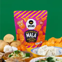 Khoai Tây Trứng Muối IRVINS Vị Ớt Mala (Gói 80g) image