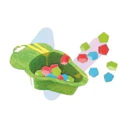 Kẹo Dẻo Siêu Chua Mini Bites Warheads (Gói 80g) image