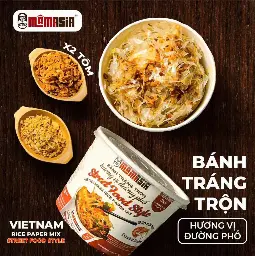 Bánh Tráng Trộn Việt Nam Sate Tôm Thượng Hạng Mamasia (Hộp 120g) image