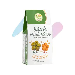 Bánh Hạnh Nhân Vị Trà Xanh, Phô Mai Tiến Anh Bakery (Hộp 80g - 8 Túi Bánh) image