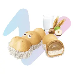 Bánh Xốp Nhân Kem Kinder Happy Hippo Hạt Phỉ (Hộp 103,5g) image