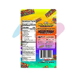 Kẹo Dẻo Chua 1UP Blasted Sourbelts Vị Rainbow (Gói 99g) image