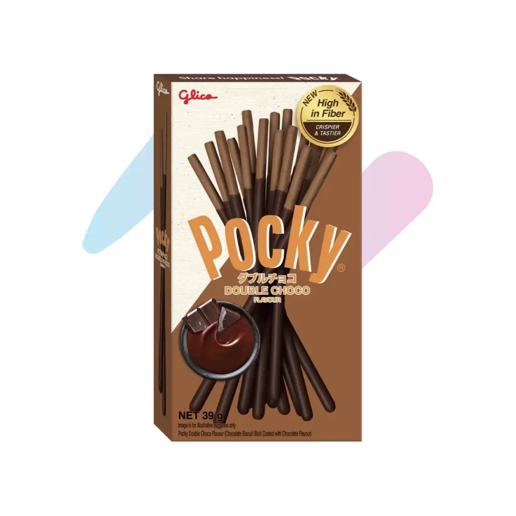 Bánh Que Pocky Kem Chocolate Nhân Đôi (Hộp 39g)
