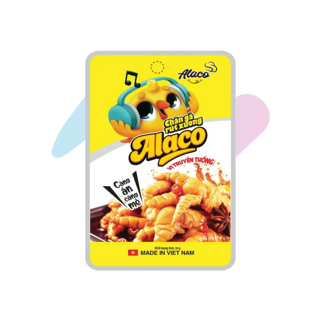 Chân Gà Rút Xương Alaco Vị Truyền Thống (Gói 26g)