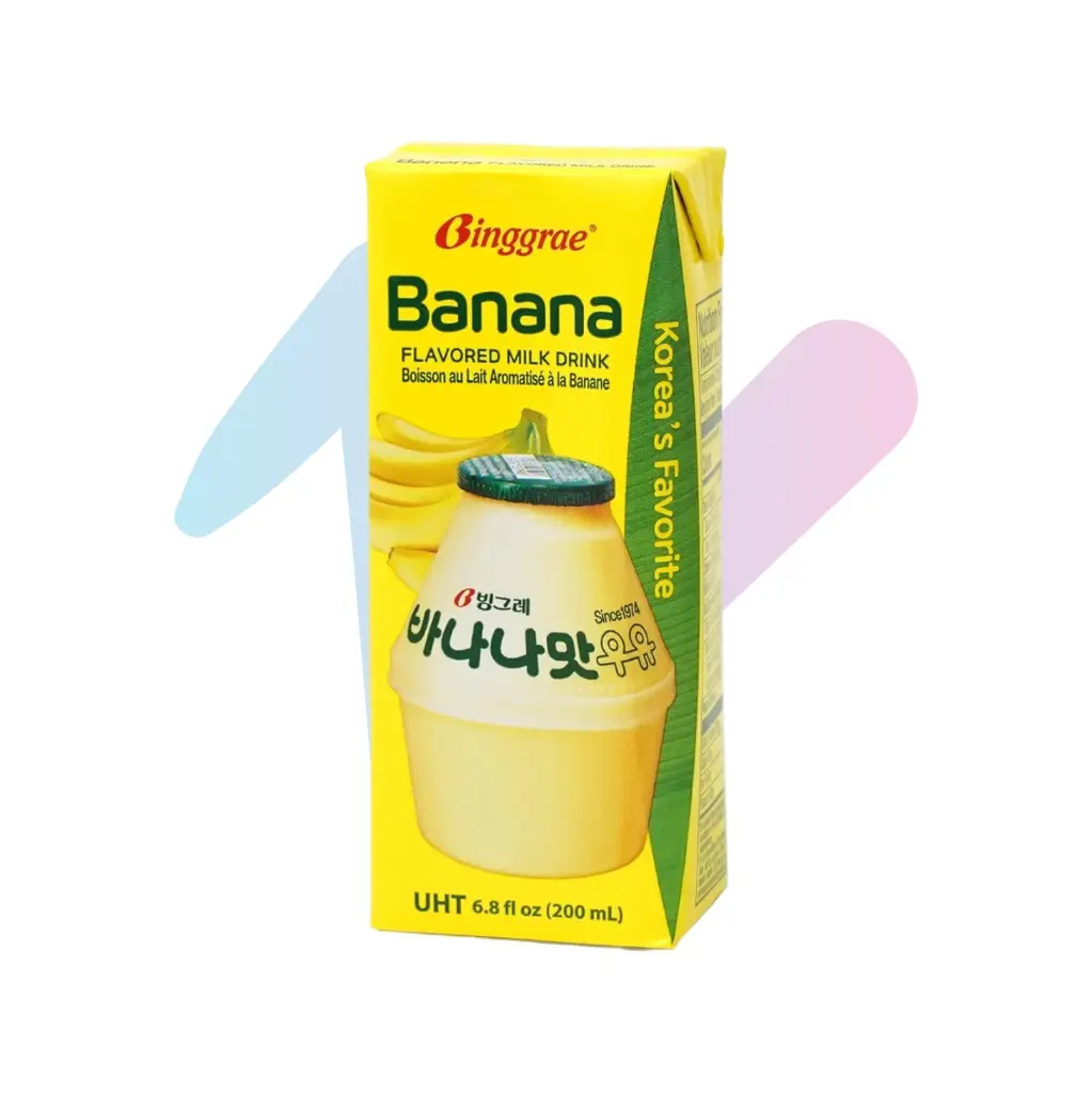 Binggrae Banana Flavored Sterilized Milk (6.76 fl oz Carton)