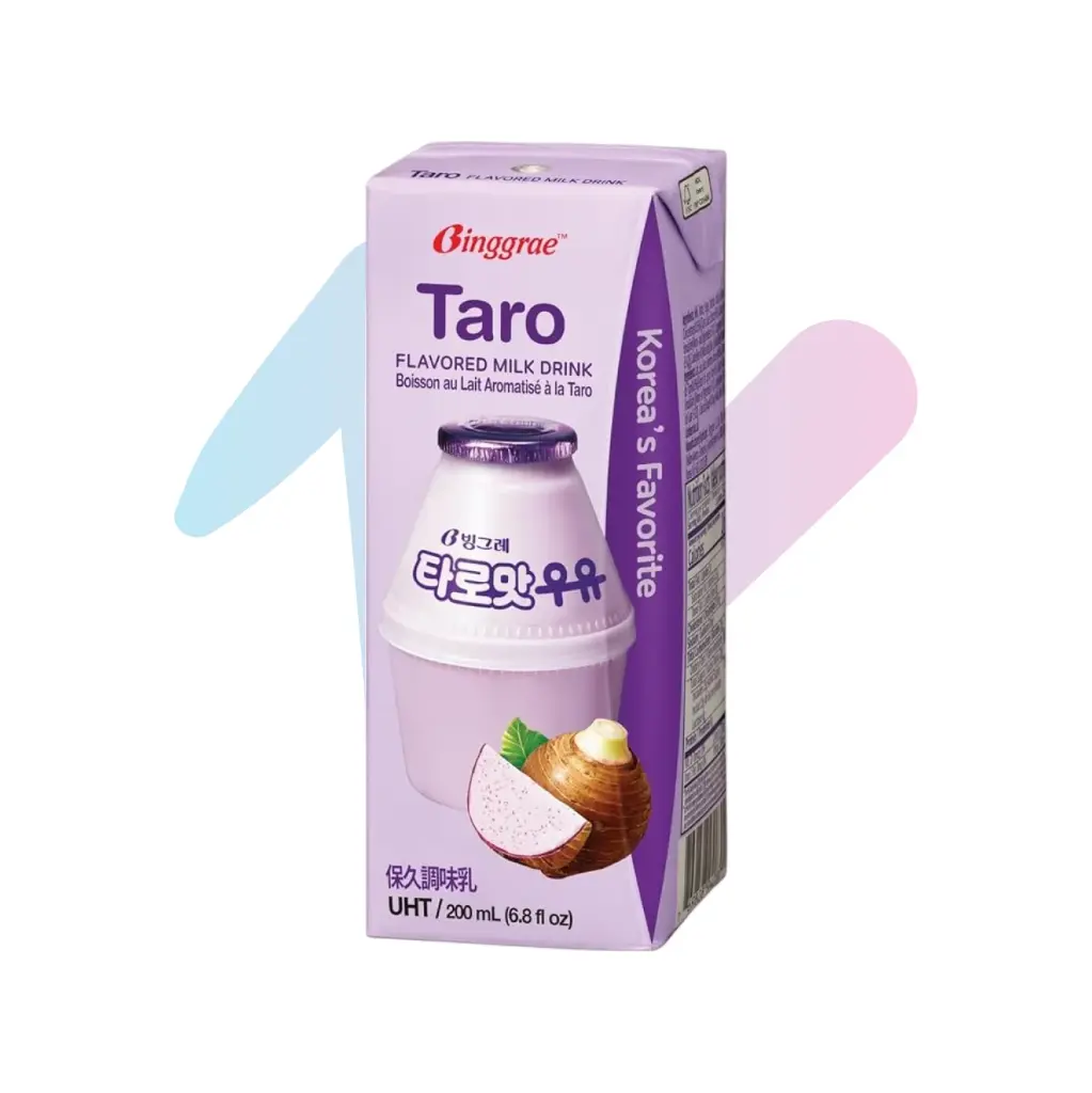 Binggrae Taro Flavored Sterilized Milk (6.76 fl oz Carton)