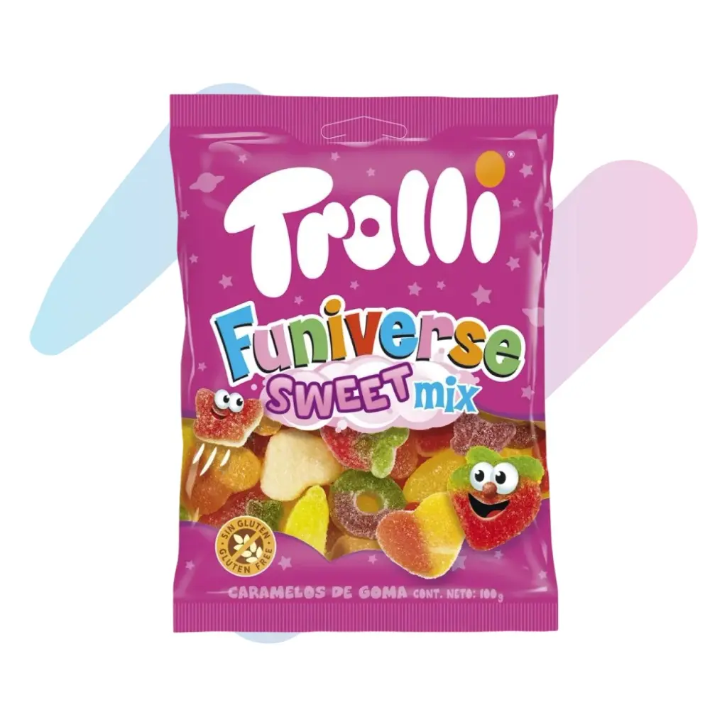 Kẹo Dẻo Trolli Funniverse Sweet Mix (Gói 100g)