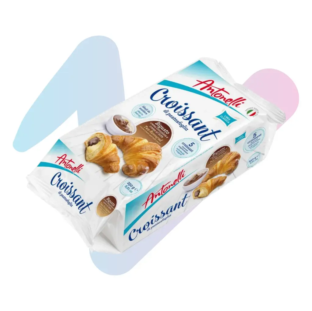 Antonelli Chocolate & Milk Cream Filling Croissant (8.82oz Pack)