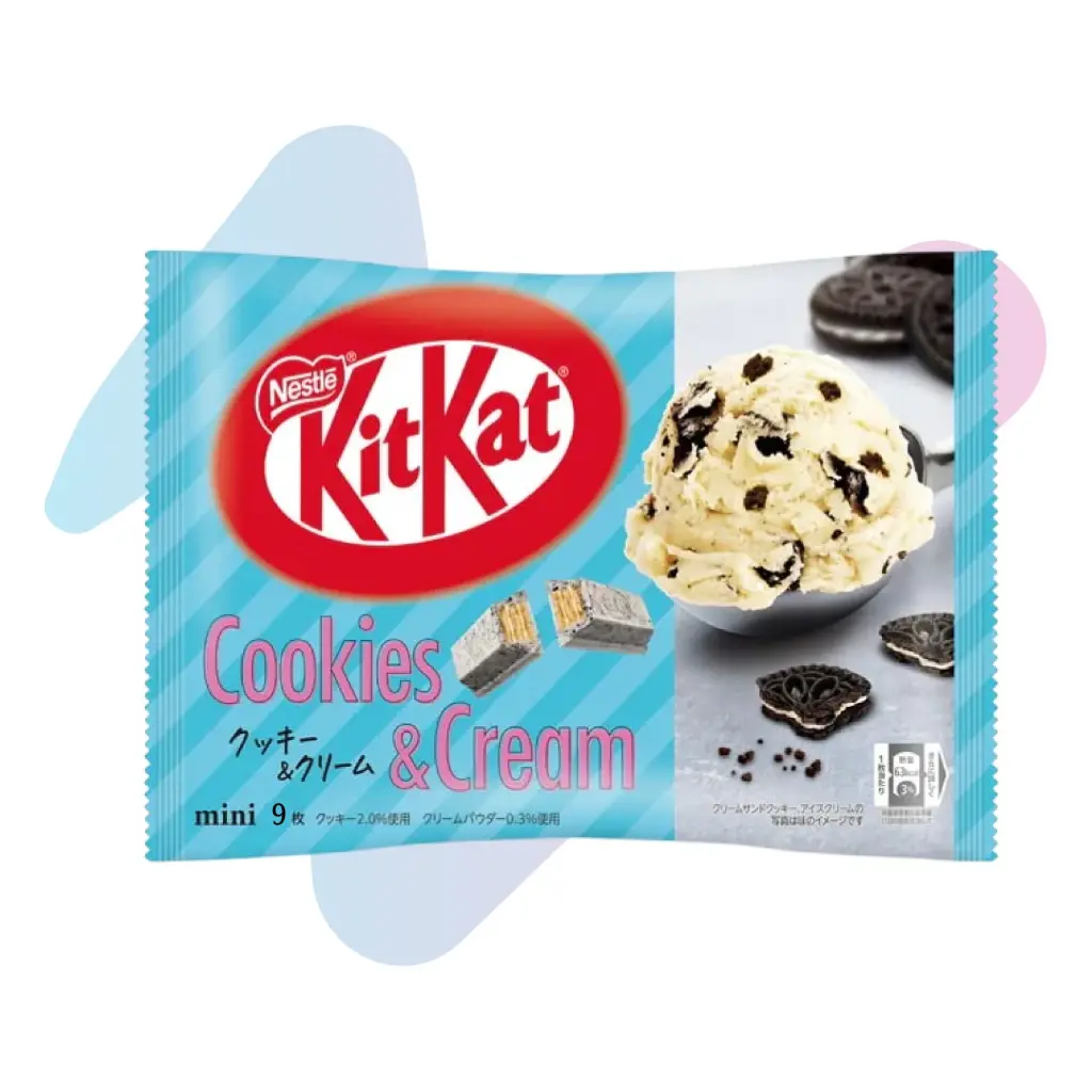 Socola KitKat Nhật Bản Vị Bánh Quy Kem (Gói 104,4g - 9 Thanh)