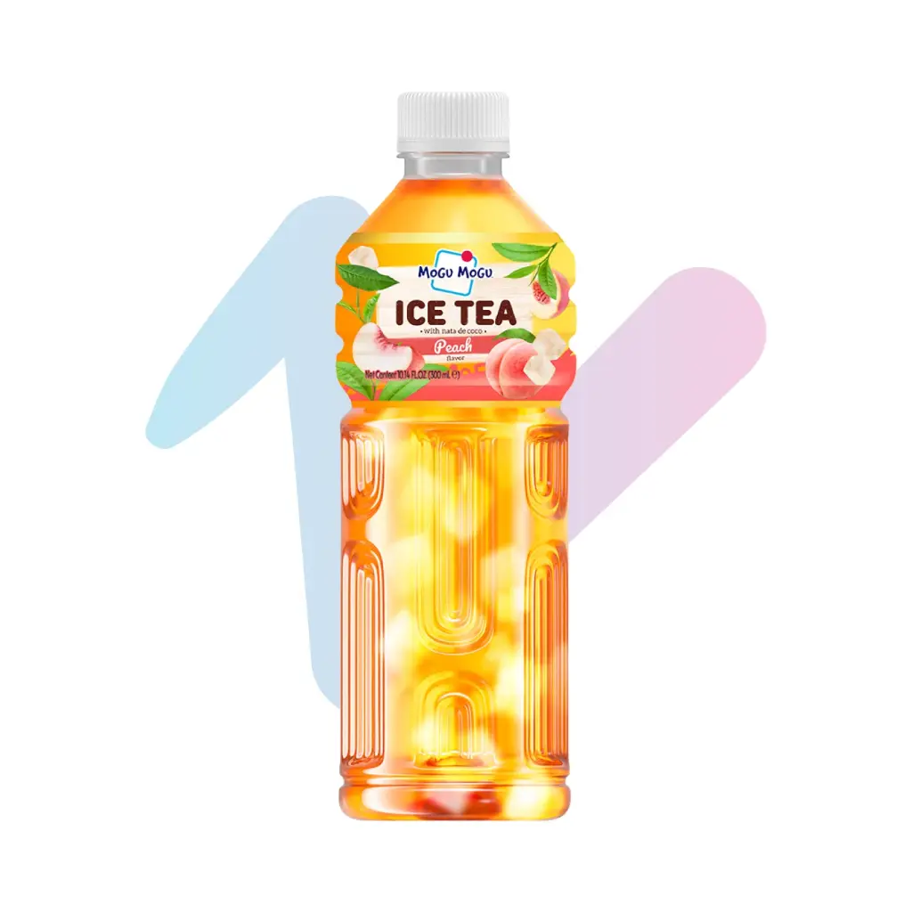 Mogu Mogu Nata de Coco Peach Tea (10.14 fl oz Bottle)