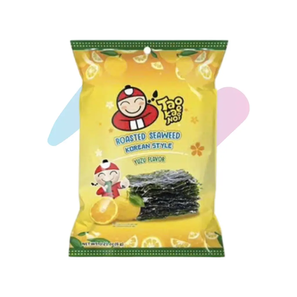 Snack Rong Biển Nướng Taokaenoi Vị Yuzu (Gói 6g)
