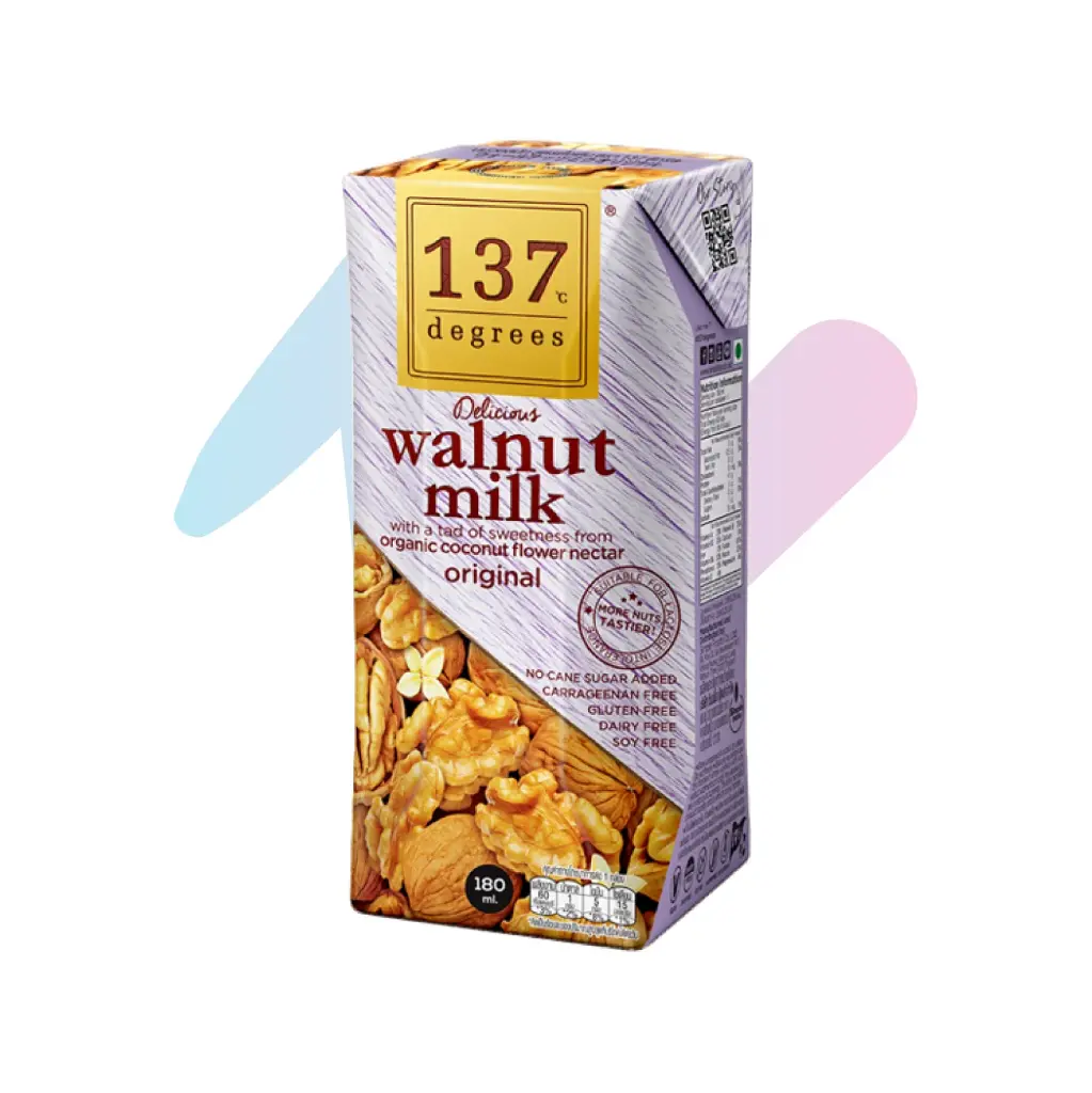 Sữa Hạt Óc Chó 137 Degrees Nguyên Chất (Hộp 180ml)