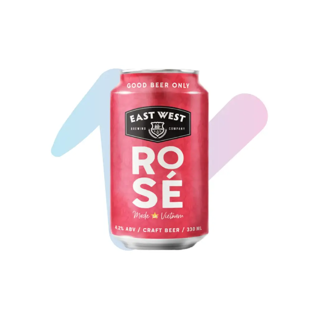Thức Uống Bia Thủ Công East West Rosé (Lon 330ml)