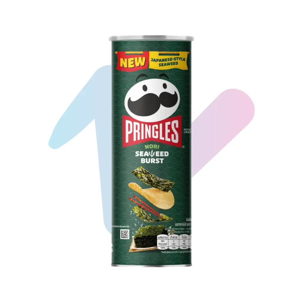 Snack Khoai Tây Pringles Nori Seaweed (Hộp 102g) image