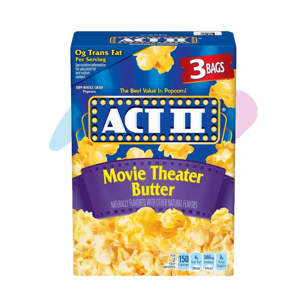 Bắp Rang Lò Vi Sóng ACT II - Movie Theater Butter (Hộp 234g - 3 Túi)