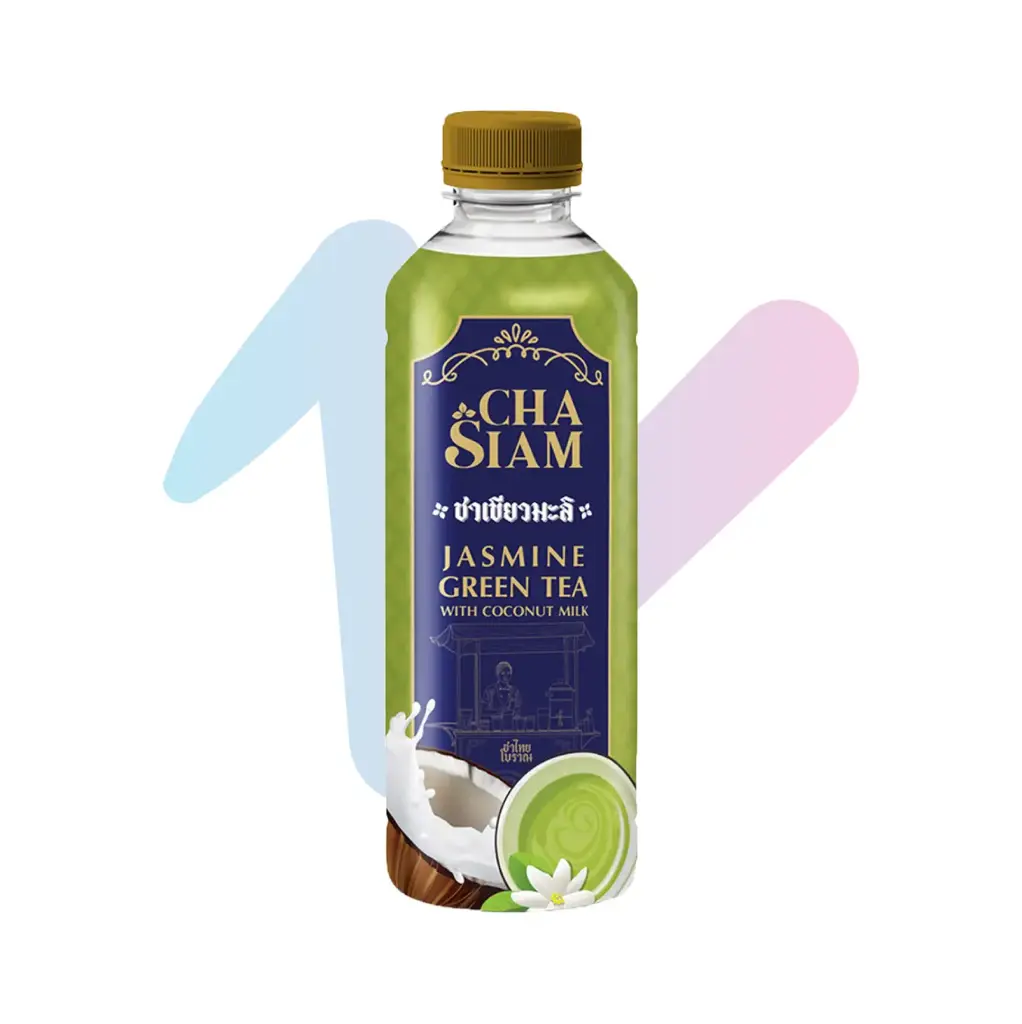 Cha Siam Thai Jasmine Coconut Green Milktea (11.83 fl oz Bottle)