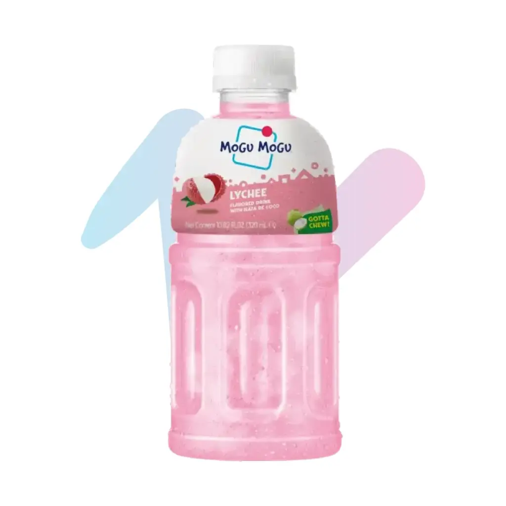 Nước Thạch Dừa Mogu Mogu Vị Vải (Chai 320ml)