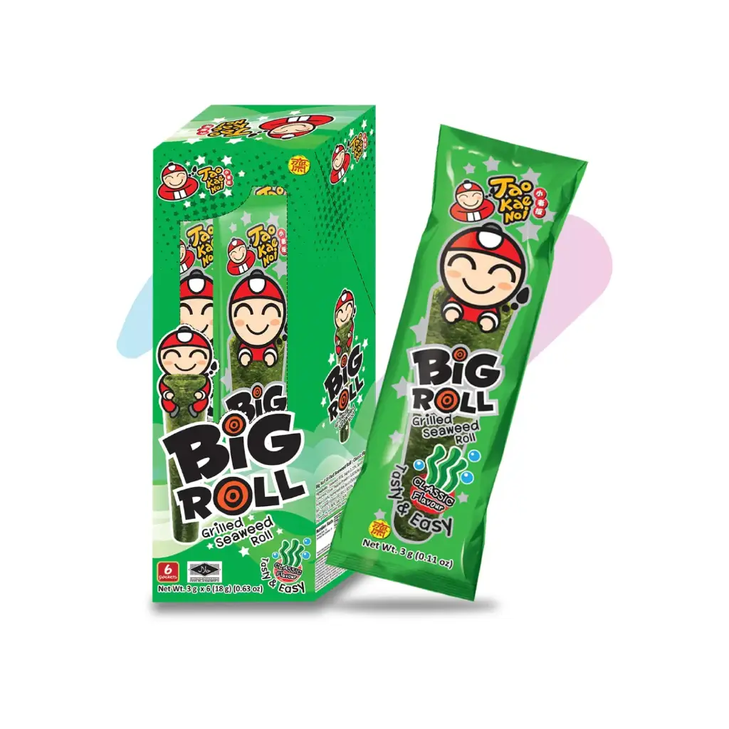 Rong biển Taokaenoi BIG ROLL Vị Truyền Thống (Gói 3g)