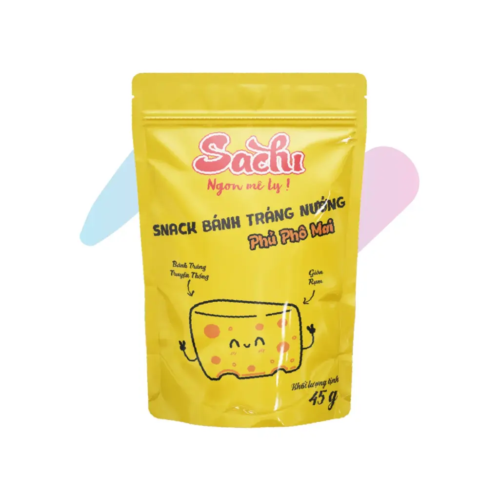 SACHI Grilled Rice Paper Snack with Cheese (1.59oz Pack)