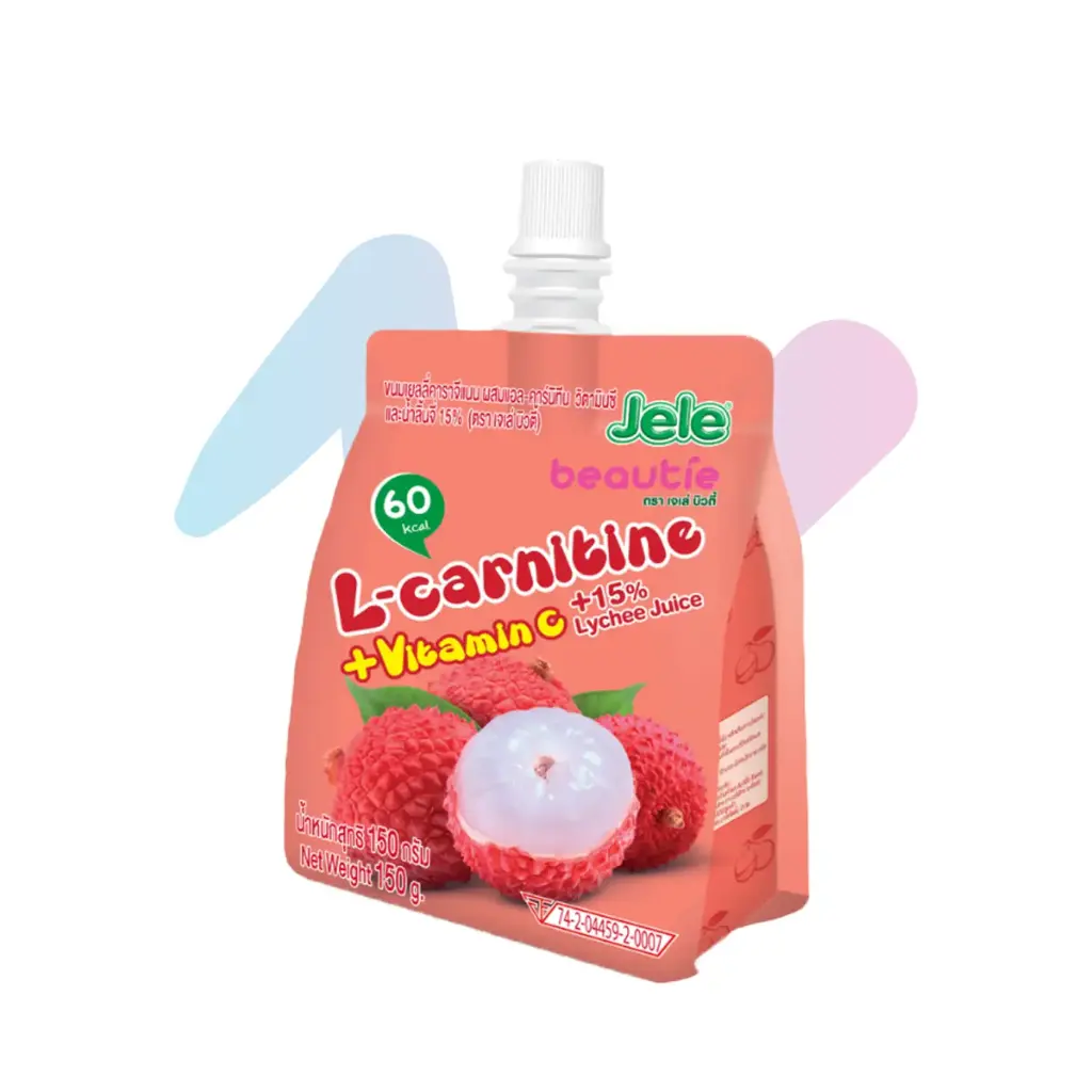 Jele Beautie L-Carnitine Lychee Jelly Juice (5.29oz Pack)