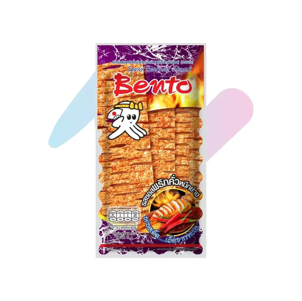 Bento Grilled Spicy Squid Flavored Squid Seafood Snack (0.63oz Pack)