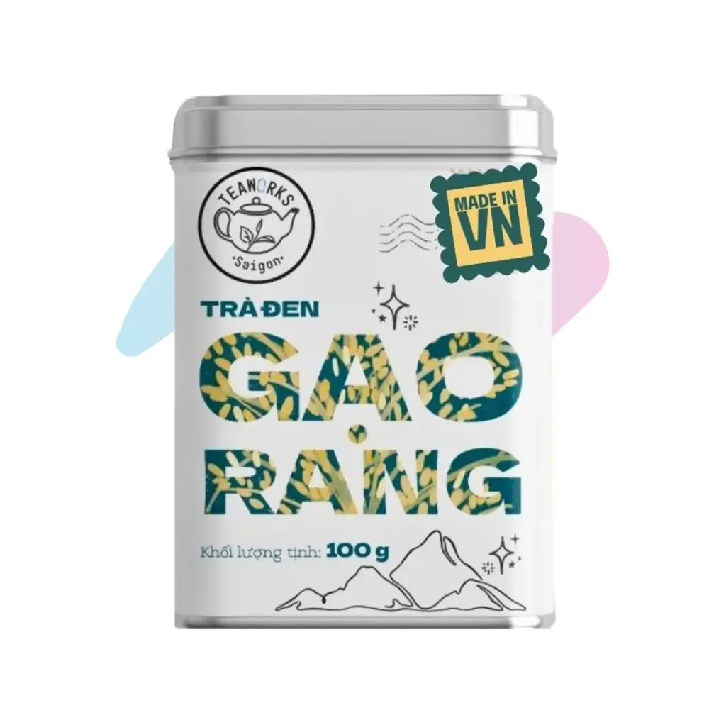 Teaworks Roasted Rice Black Tea (3.53oz Tin Box)