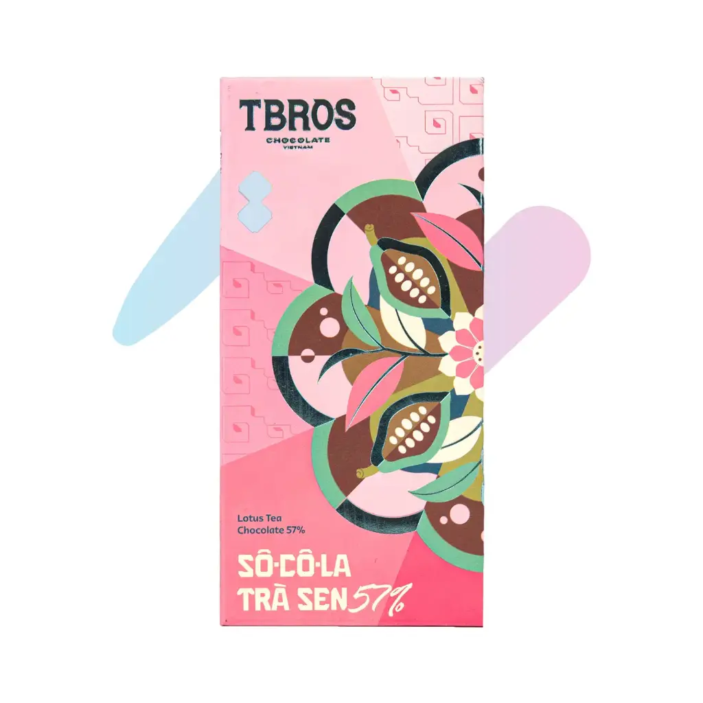 Socola Trà Sen 57% Thượng Hạng Địa Phương TBROS (Thanh 67g) image