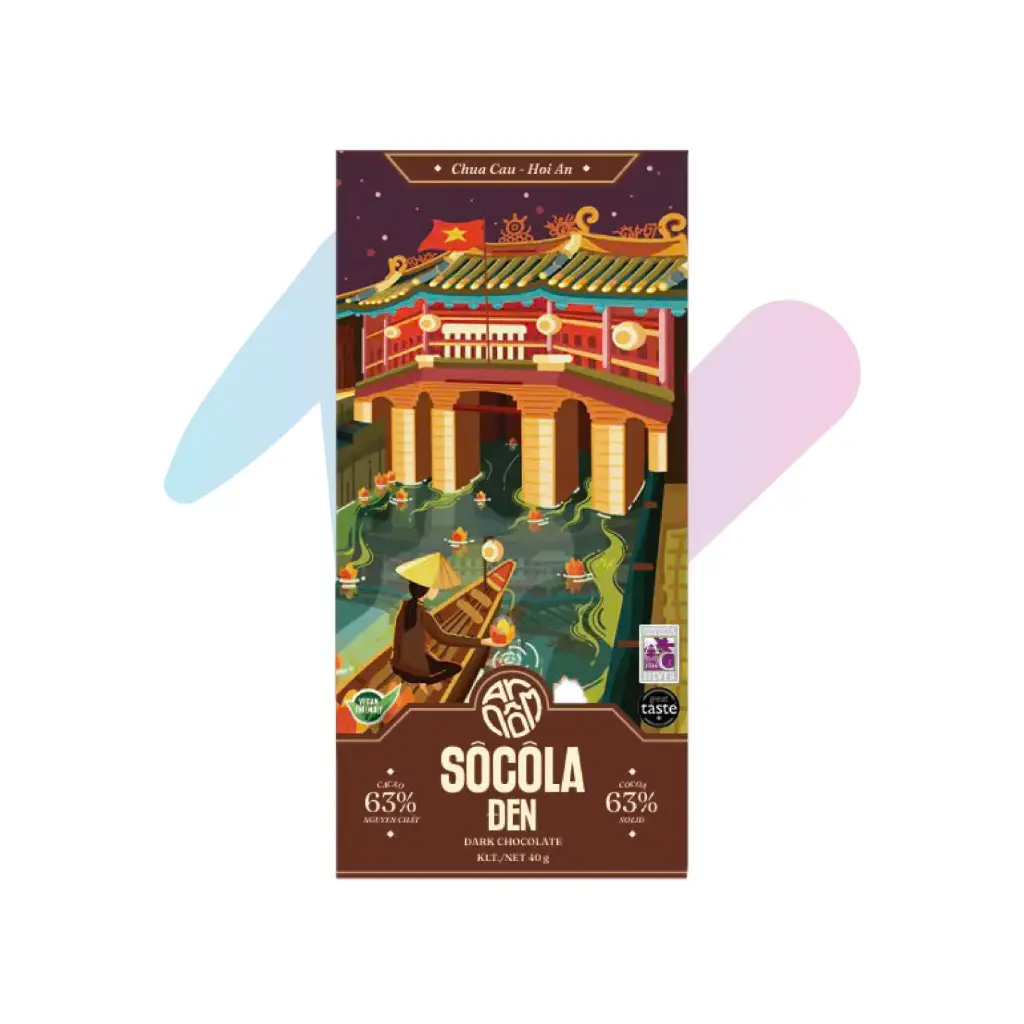 TBROS An Nom Dark Chocolate 63% (1.41oz Bar - Tourist Version)