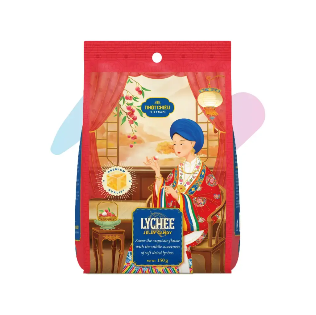 EIKODO "Nhật Chiêu" Lychee Chewy Candy (5.29oz Pack)