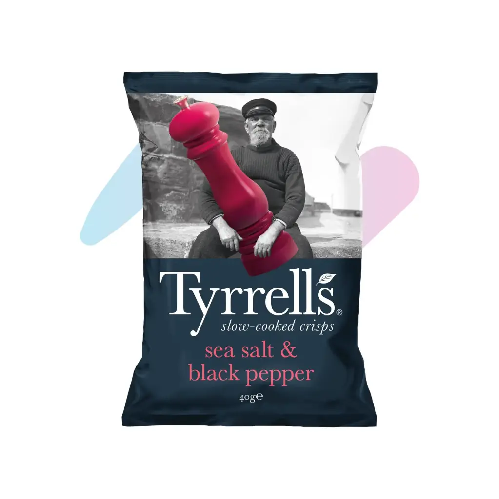 Tyrrell's Sea Salt & Black Pepper Potato Crisps (1.41oz Pack)