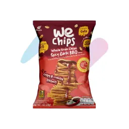 Bánh Snack Nguyên Cám WE Chips Vị Thịt Nướng Tỏi Cay (Gói 28g) image