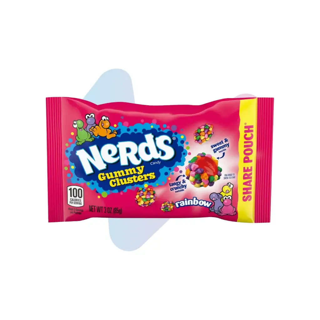 Kẹo Dẻo NERDS Gummy Clusters Vị Rainbow (Gói 85g)