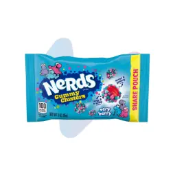Kẹo Dẻo NERDS Gummy Clusters Vị Very Berry (Gói 85g) image