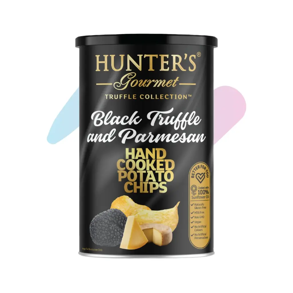 Hunter’s Gourmet Black Truffle and Parmesan Potato Chips (5.3oz Box)