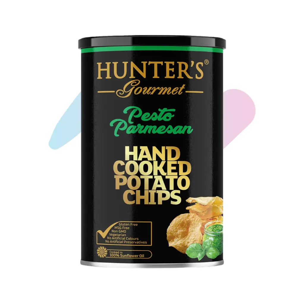 Hunter’s Gourmet Pesto Parmesan Potato Chips (5.3oz Box)