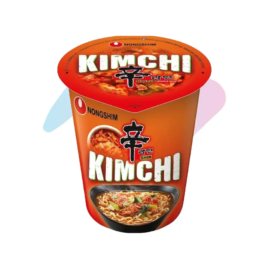 Nongshim Shin Kimchi Cup Noodle Soup (2.4oz Cup)