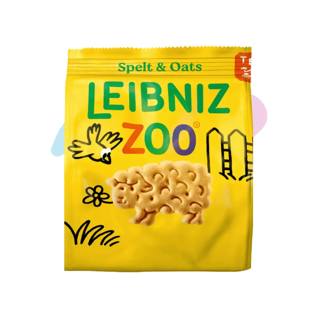 Leibniz Zoo Animal-Shaped Spelt & Oats Cookies (3.53oz Pack)