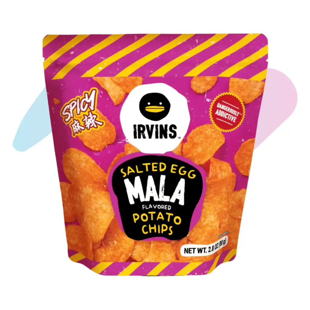 Khoai Tây Trứng Muối IRVINS Vị Ớt Mala (Gói 80g)