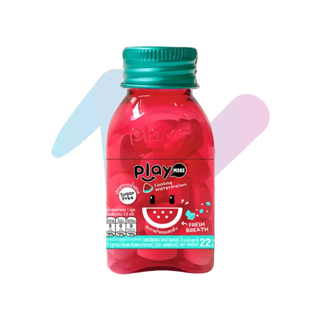 Playmore Cooling Watermelon Menthol Candy (0.78oz Jar)