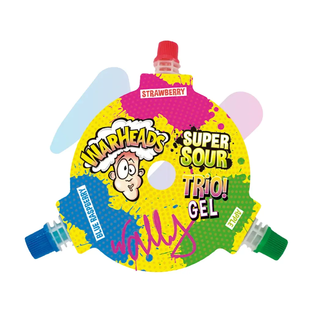 Warheads Super Sour Trio Gel (1.8oz Pack)