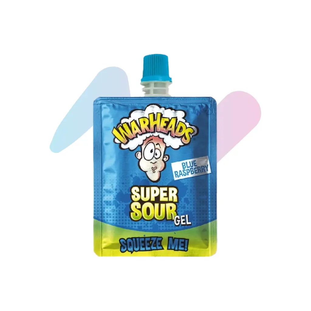 Warheads Super Sour Blue Raspberry Gel (0.71oz Pack)