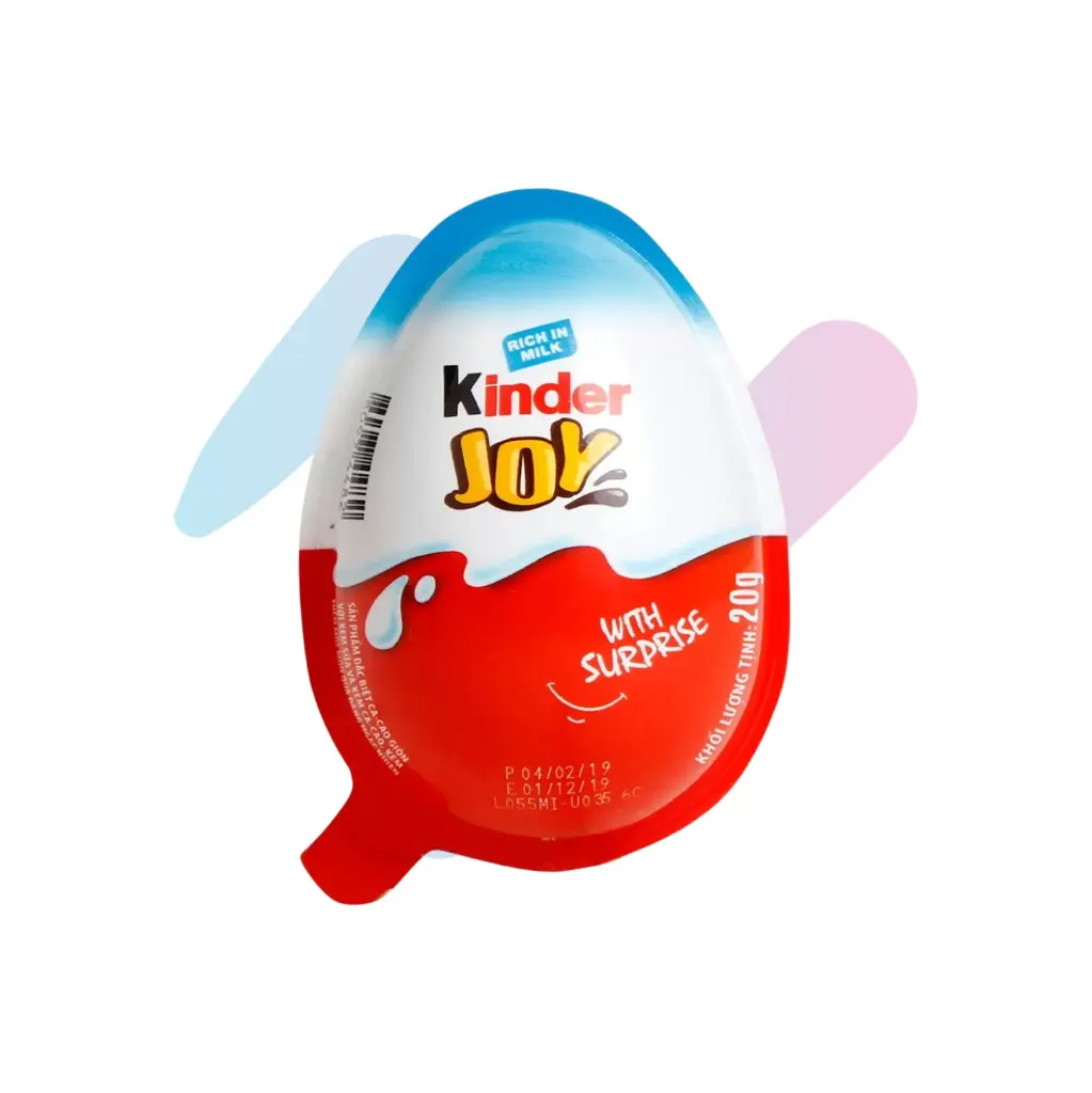 Kinder Joy Blue Chocolate Egg (0.71oz Pack)
