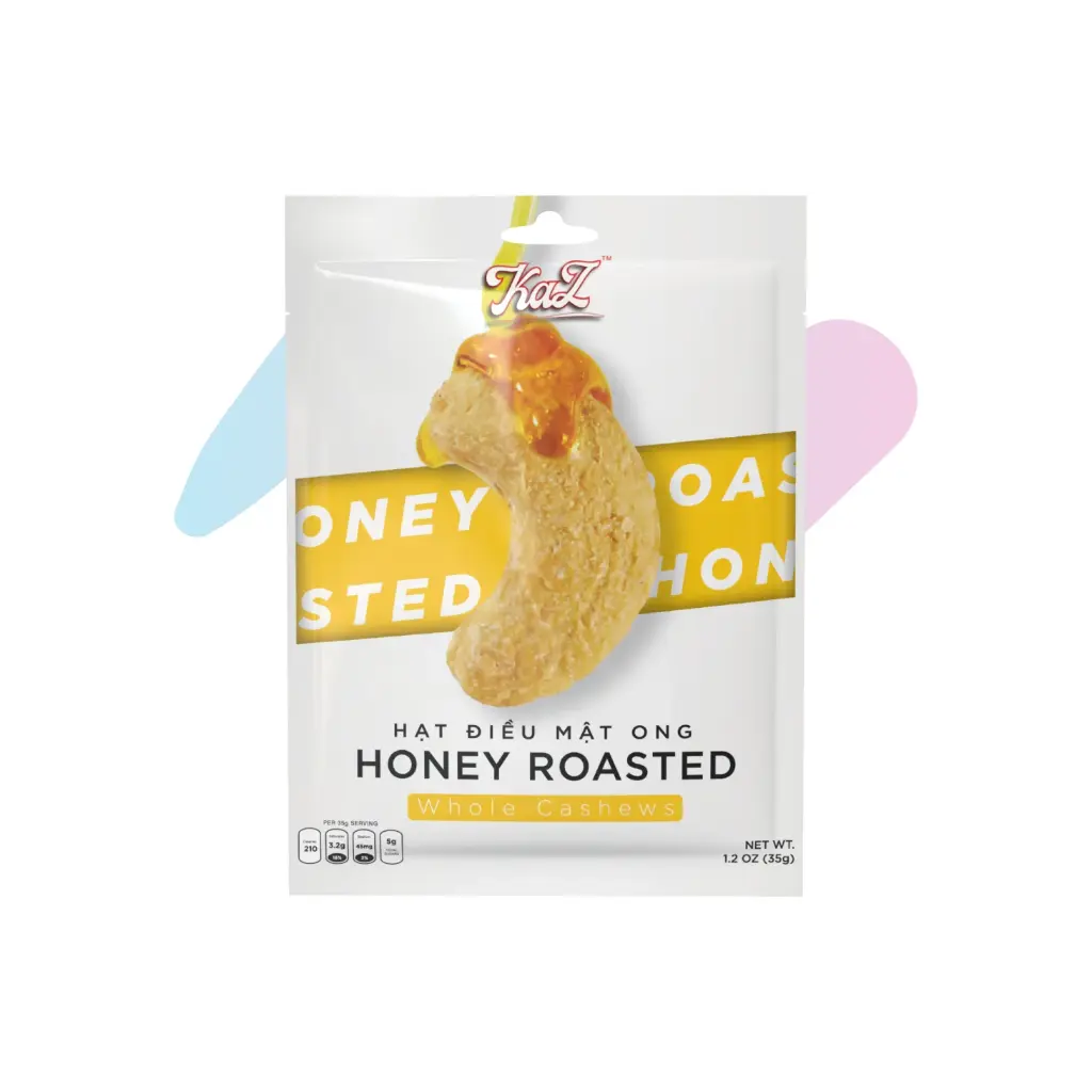 Kaz Honey Roasted Cashews (1.23oz Pack)