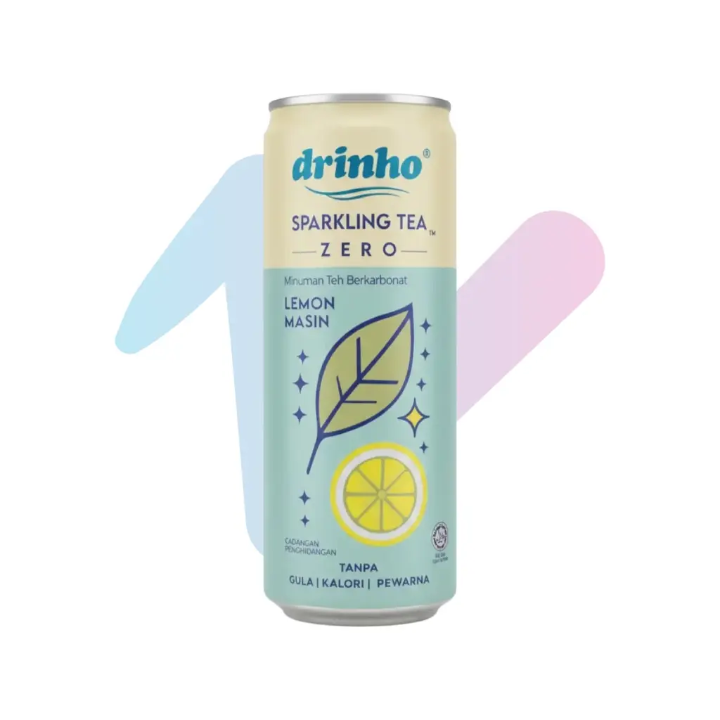 Trà Có Ga Drinho Hương Chanh Muối (Lon 320ml)