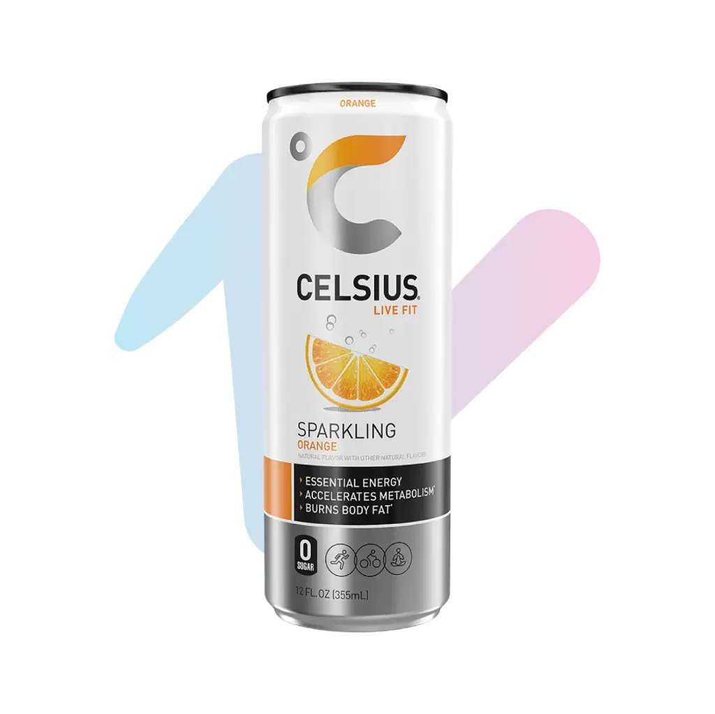 Nước Tăng Lực Chức Năng Sparkling CELSIUS Vị Cam (Lon 355ml)