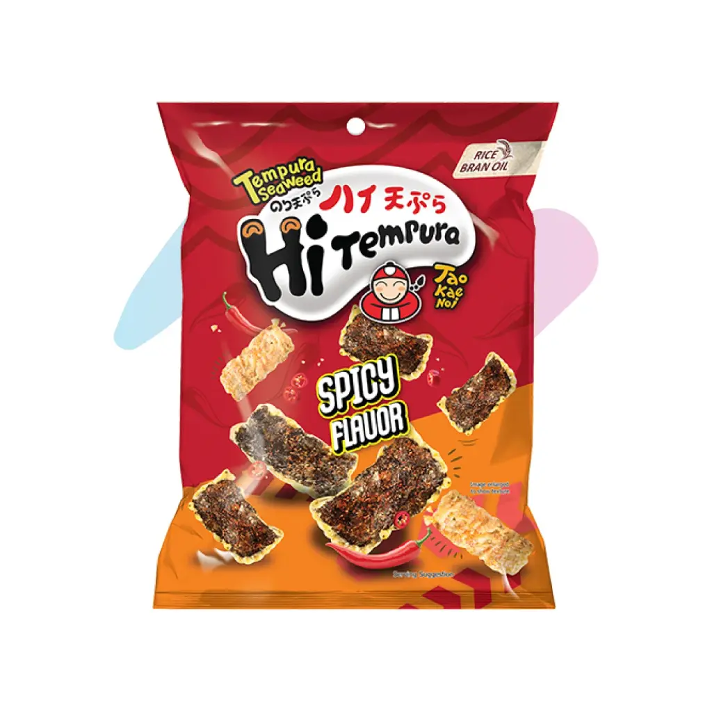 Taokaenoi Hi Tempura Seaweed Spicy (0.88oz Pack)